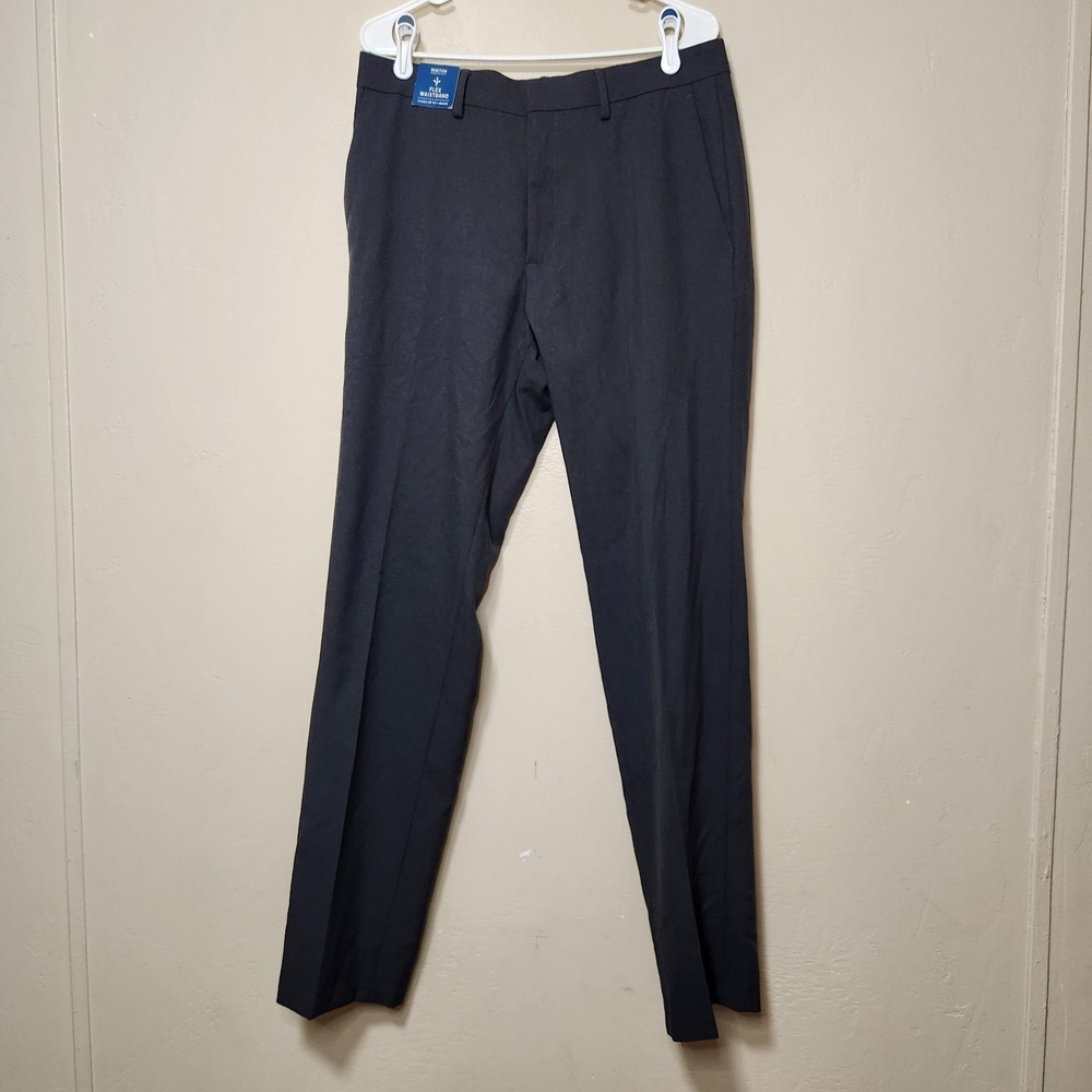 Kenneth Cole Reaction Modern Fit Black Dress Pants Mens Size 34x34 NWT